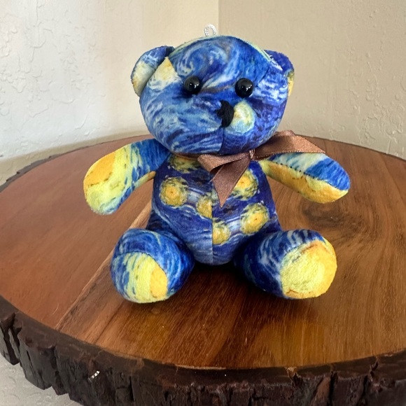 Lighthouse Immersive Van Gogh Experience Starry Night Print Bear Plush - Picture 7 of 7